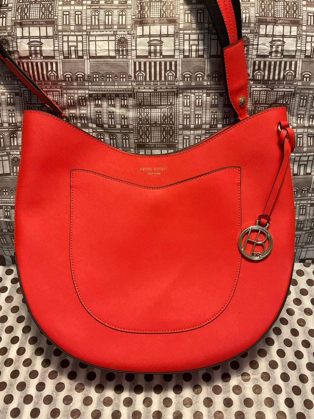 Henri Bendel West 57th Crossbody Hobo with Dust Bag